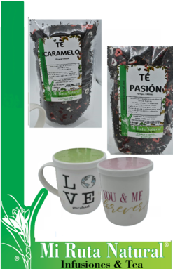 Te-caramelo-Pasión- taza -verde-rosa Te-caramelo-Pasión- taza -verde-rosa